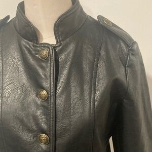 Romeo & Juliet couture vegan leather jacket S
